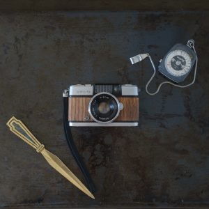 Olympus Pen D with palisander veneer inlay