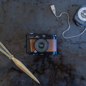 Fujica Mini Half Frame with palisander veneer inlay